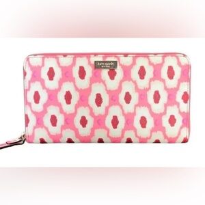 Kate Spade Neda Laurel Way Printed Posy Wallet WLRU2914 - Pink / Red